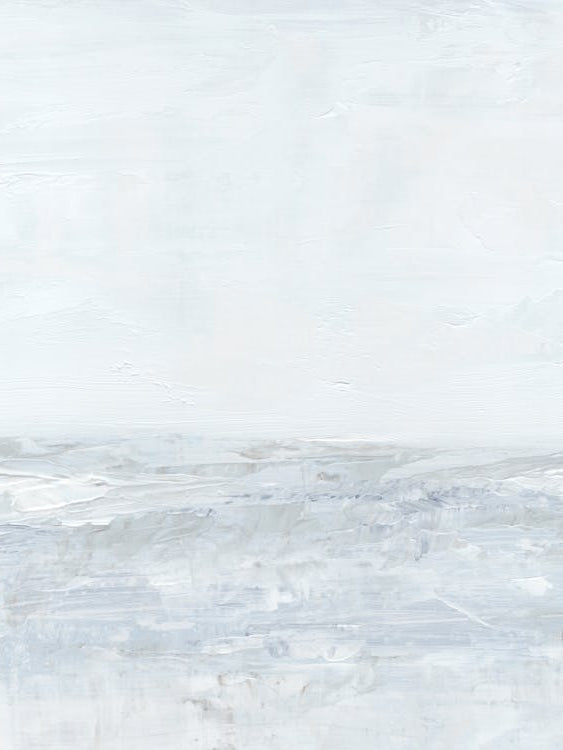 Calming - Modern Abstract Coastal Water Ocean Landscape Painting Wall Art