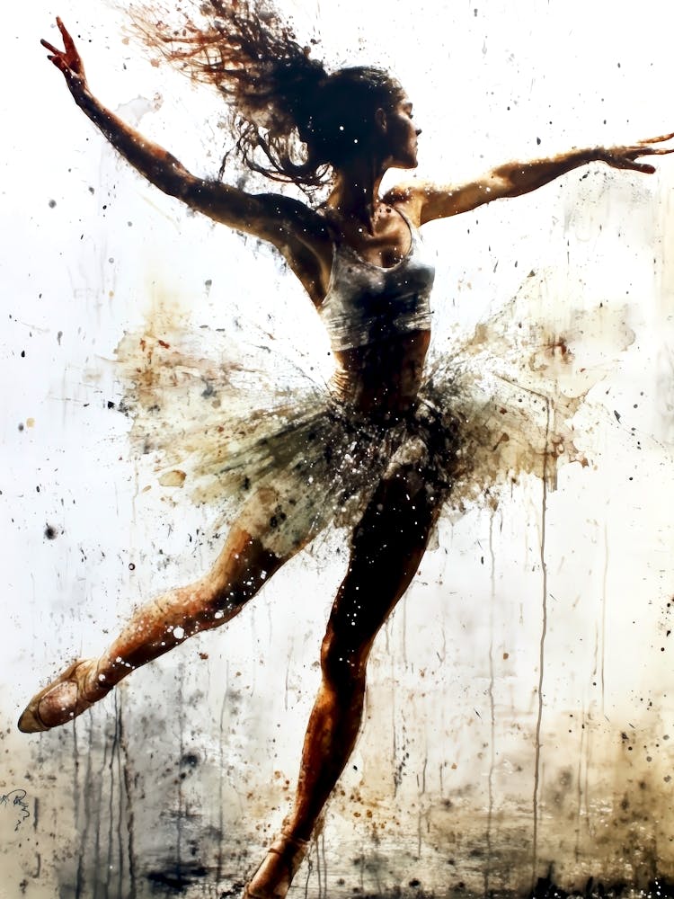 Ballerina watercolor 1