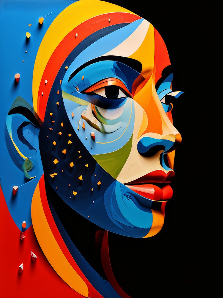 Minimalistic Abstract Face