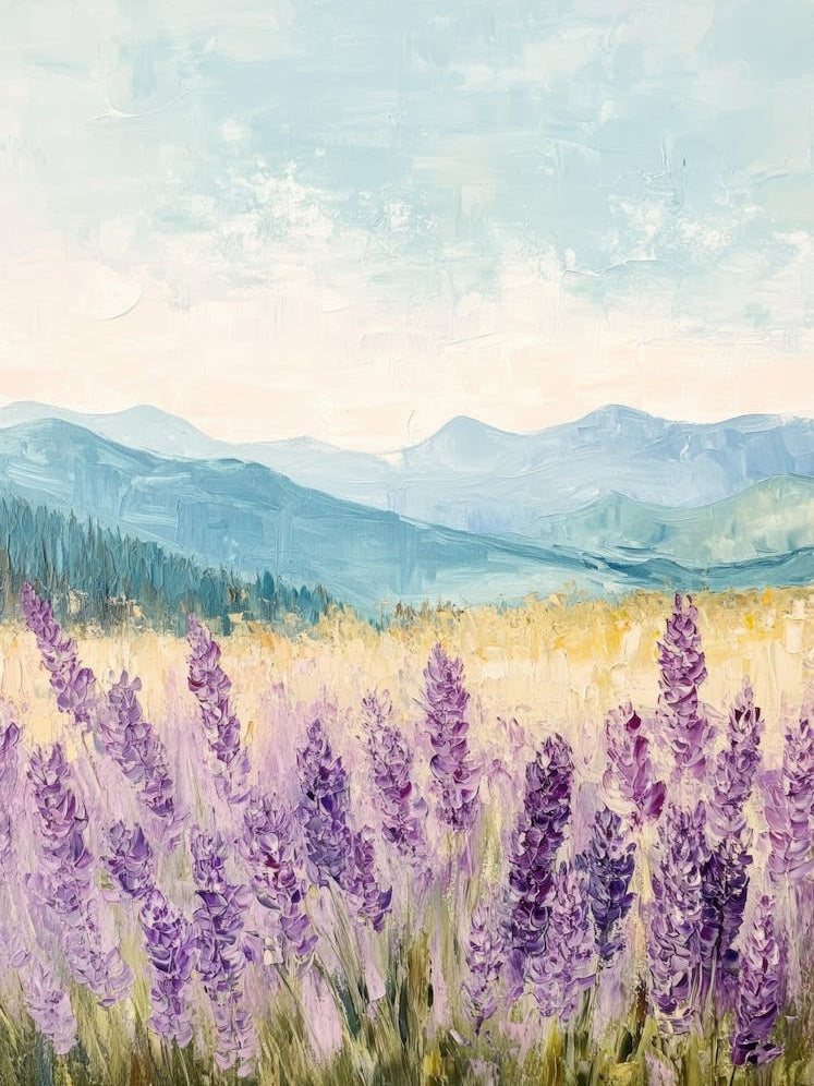 Lavender Field Canvas Print