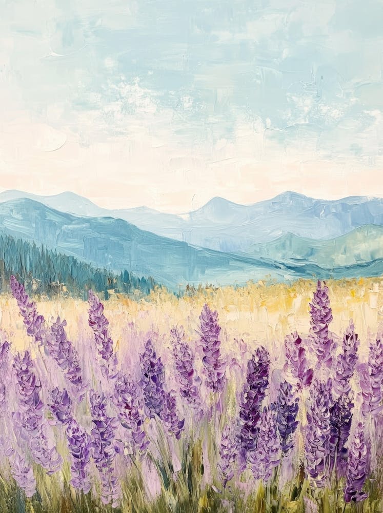 Lavender Field Canvas Print