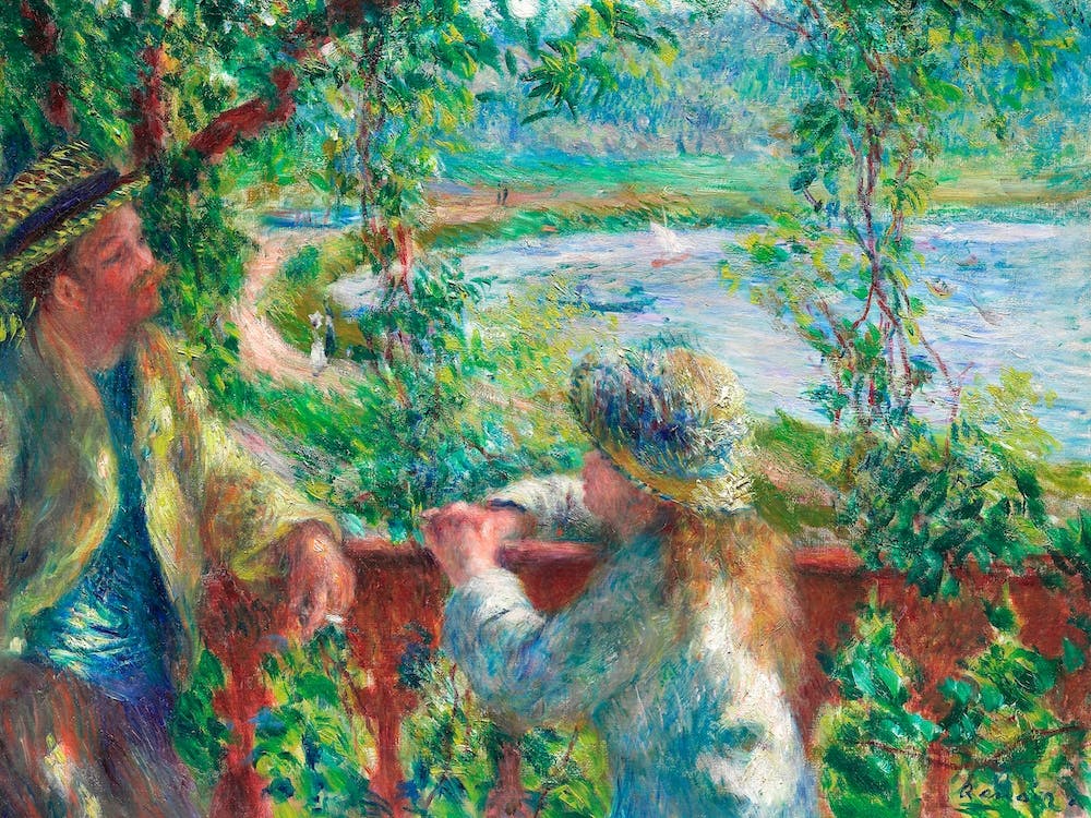 Near The Lake, Pierre Auguste Renoir