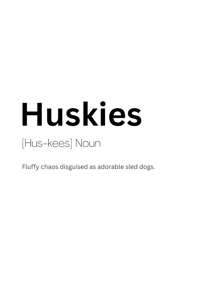 Huskies Definition Meaning