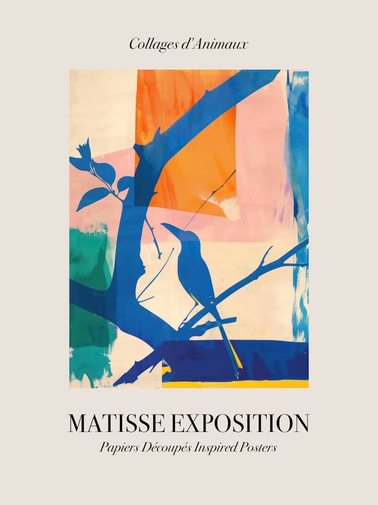 Bird 2 Matisse Inspired Exposition Animals Poster