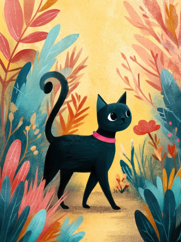 Cat In The Garden 28