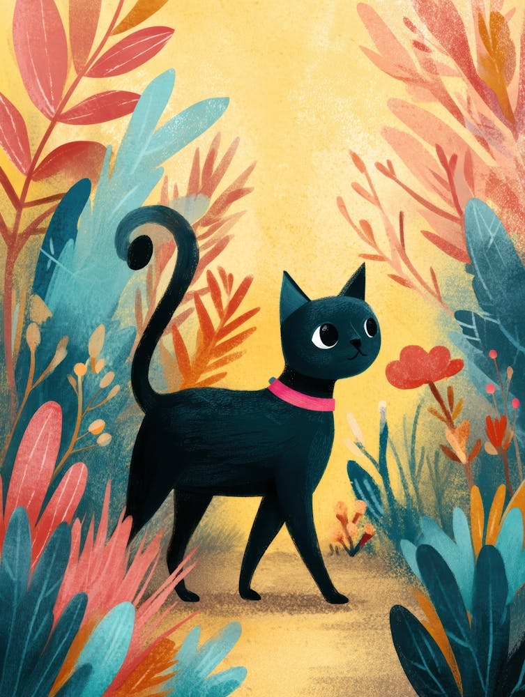 Cat In The Garden 28