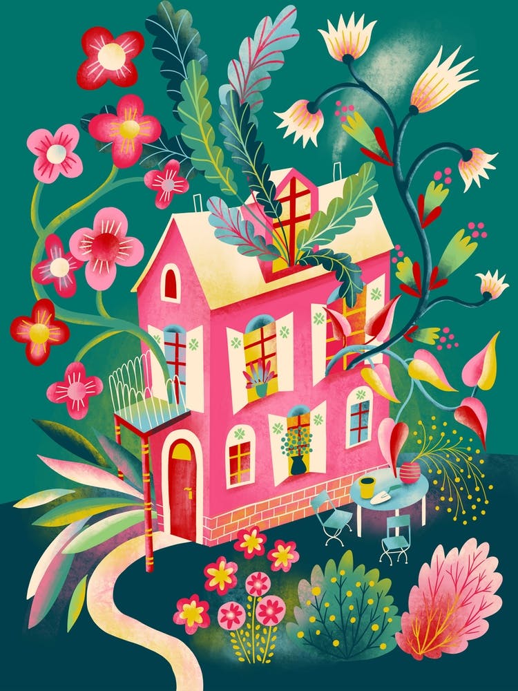 The Pink Blooming House