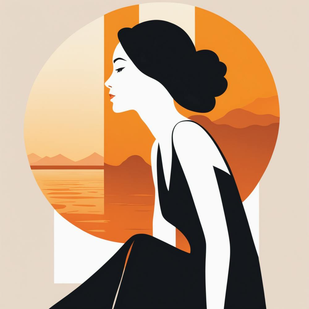 Woman In Silhouette