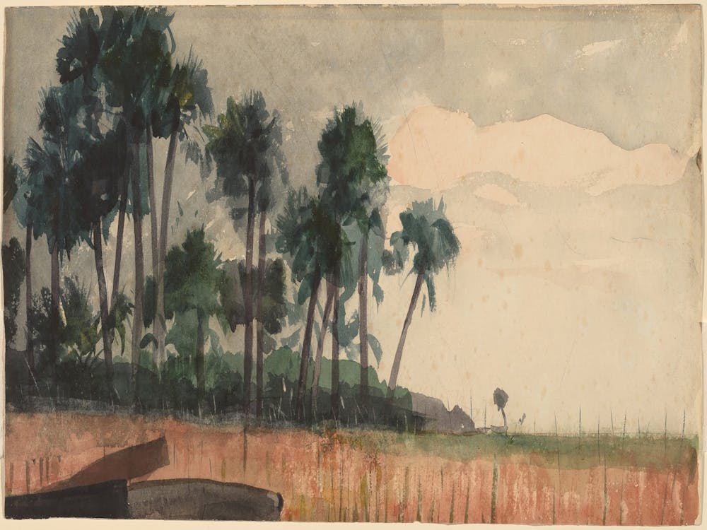 Palm Trees, Red (1890), Winslow Homer