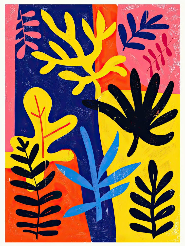 Iridescent Flora Matisse Style