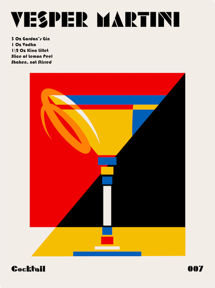 Vesper Bauhaus Cocktail