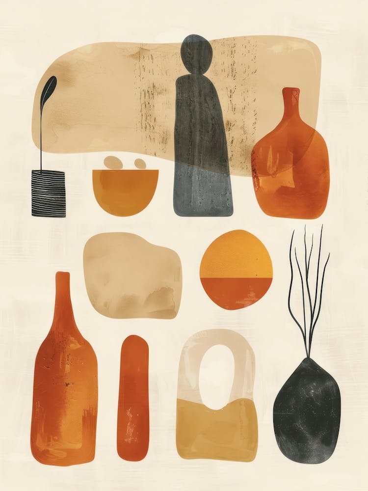 Abstract Candles Flowers 7