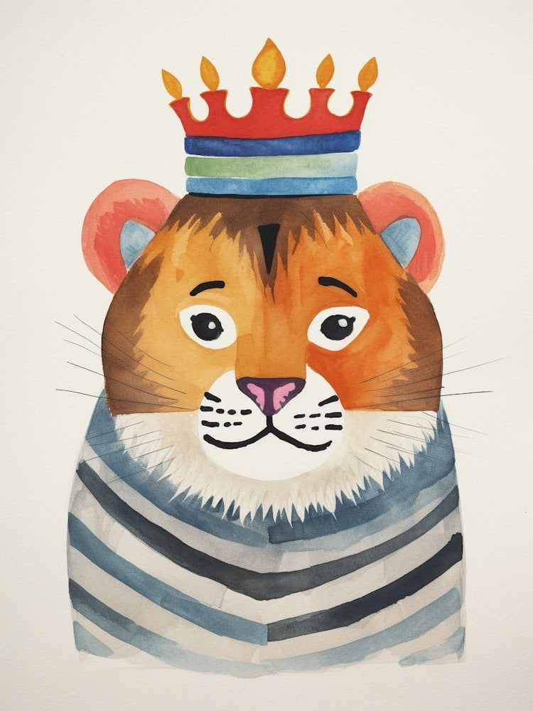 Little Siberian Tiger 3 Wearing A Crown