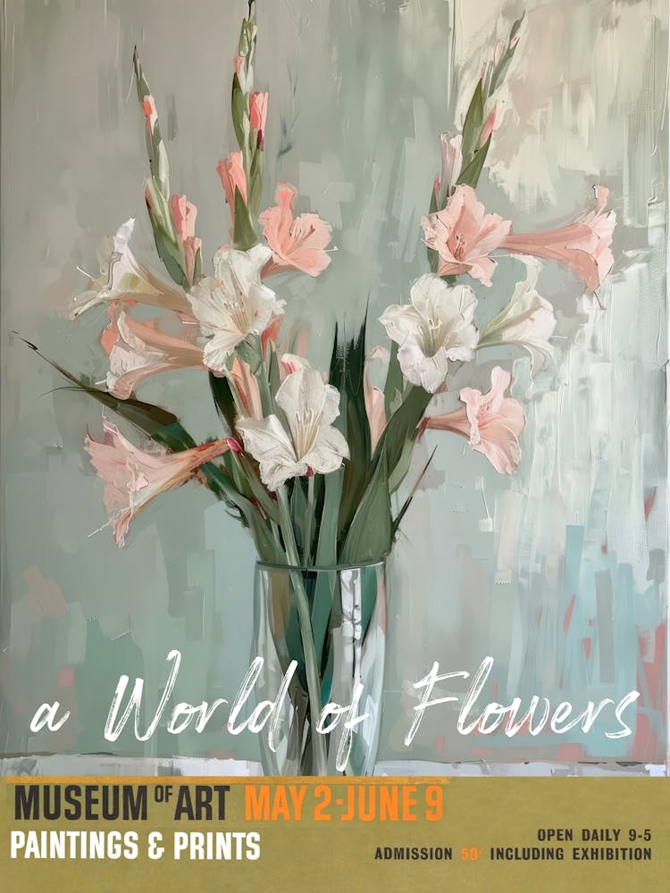 A World Of Flowers, Van Gogh Exhibition Gladiolus 4