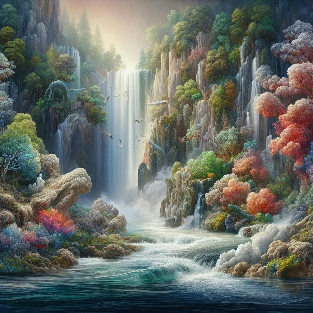 Waterfall In The Forest