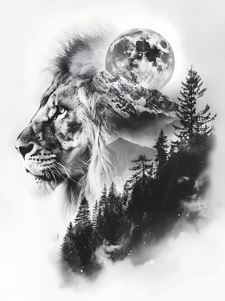 Lion In The Forest 20