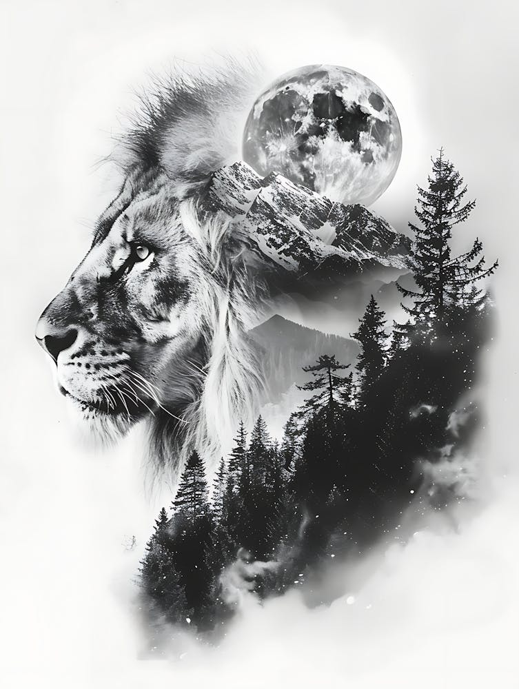 Lion In The Forest 20