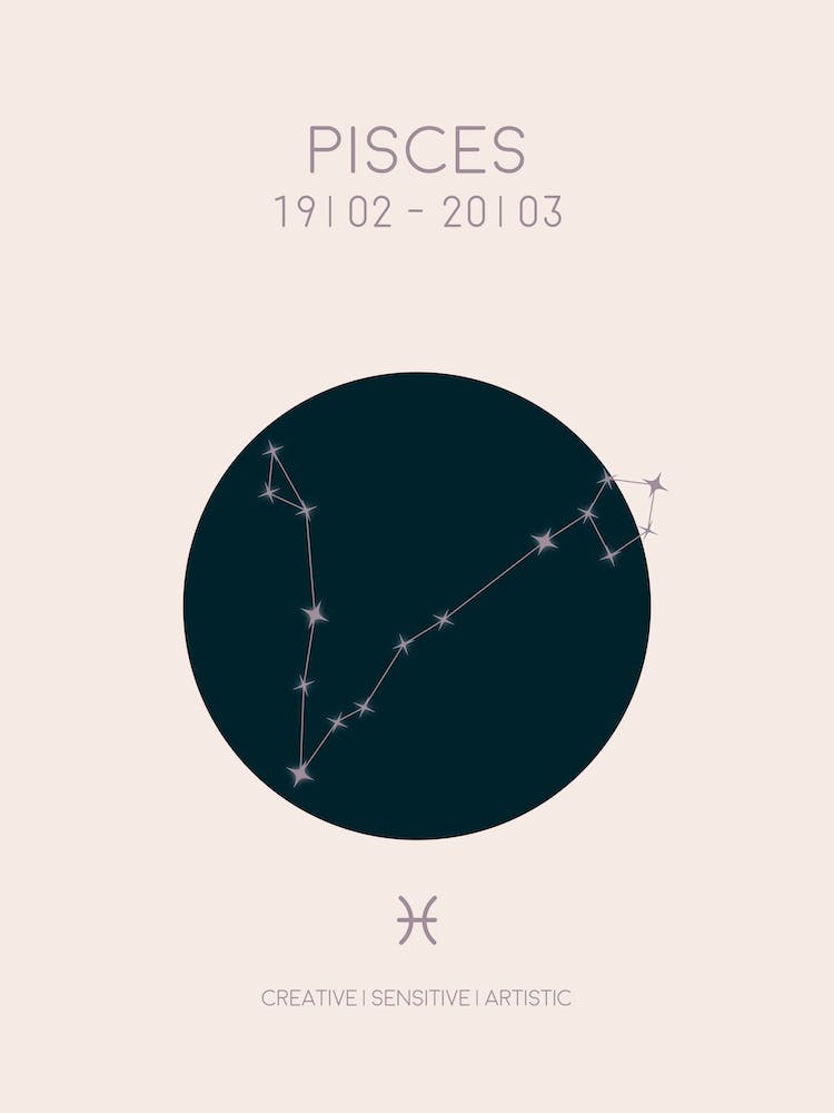 Pisces Star Sign In Light