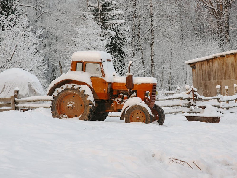 Snow Covered Tractor