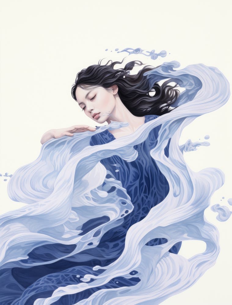 Woman In Blue