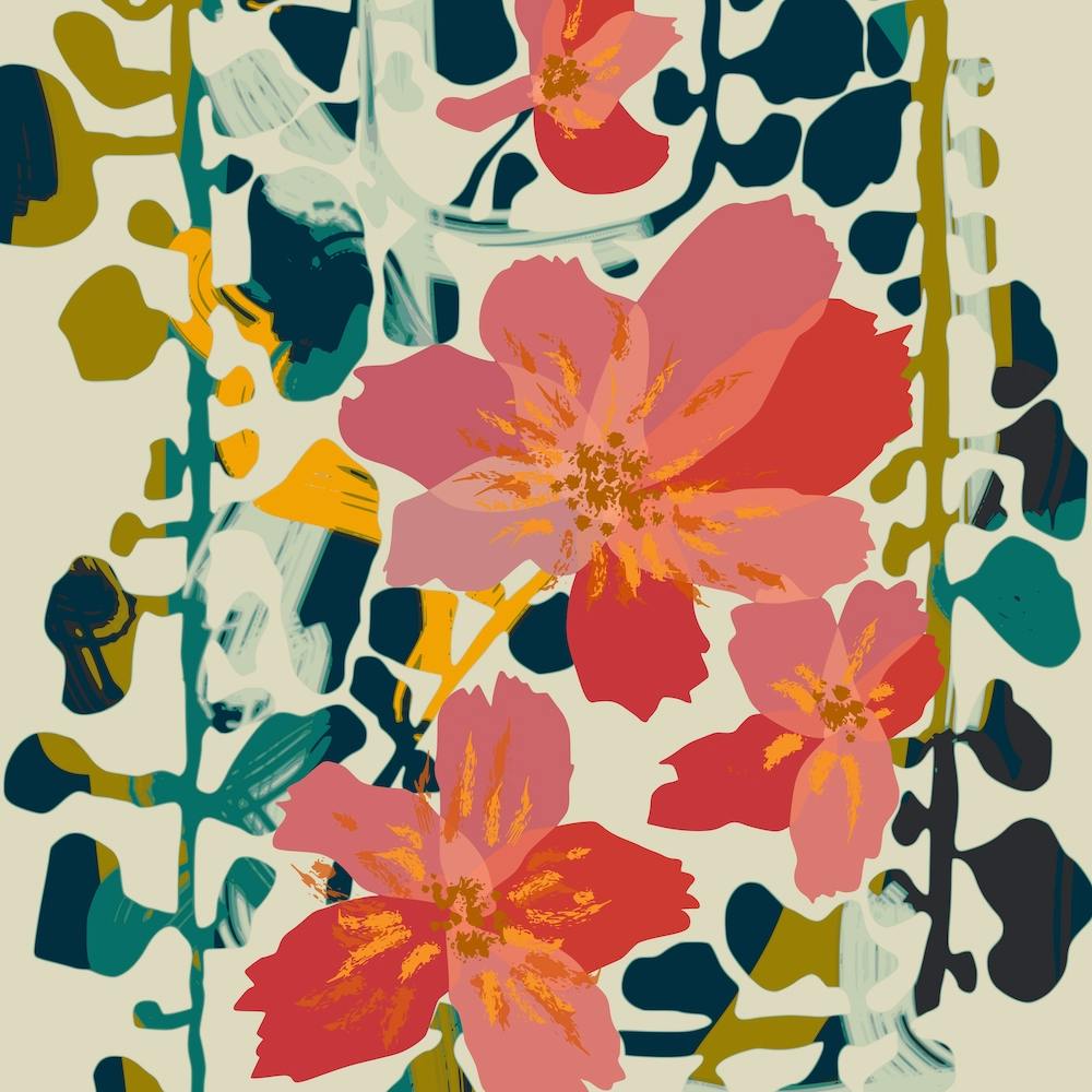 Colorful Orchid Square