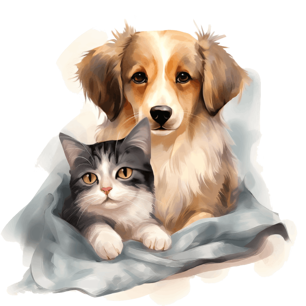 Cat and Dog Friends 14
