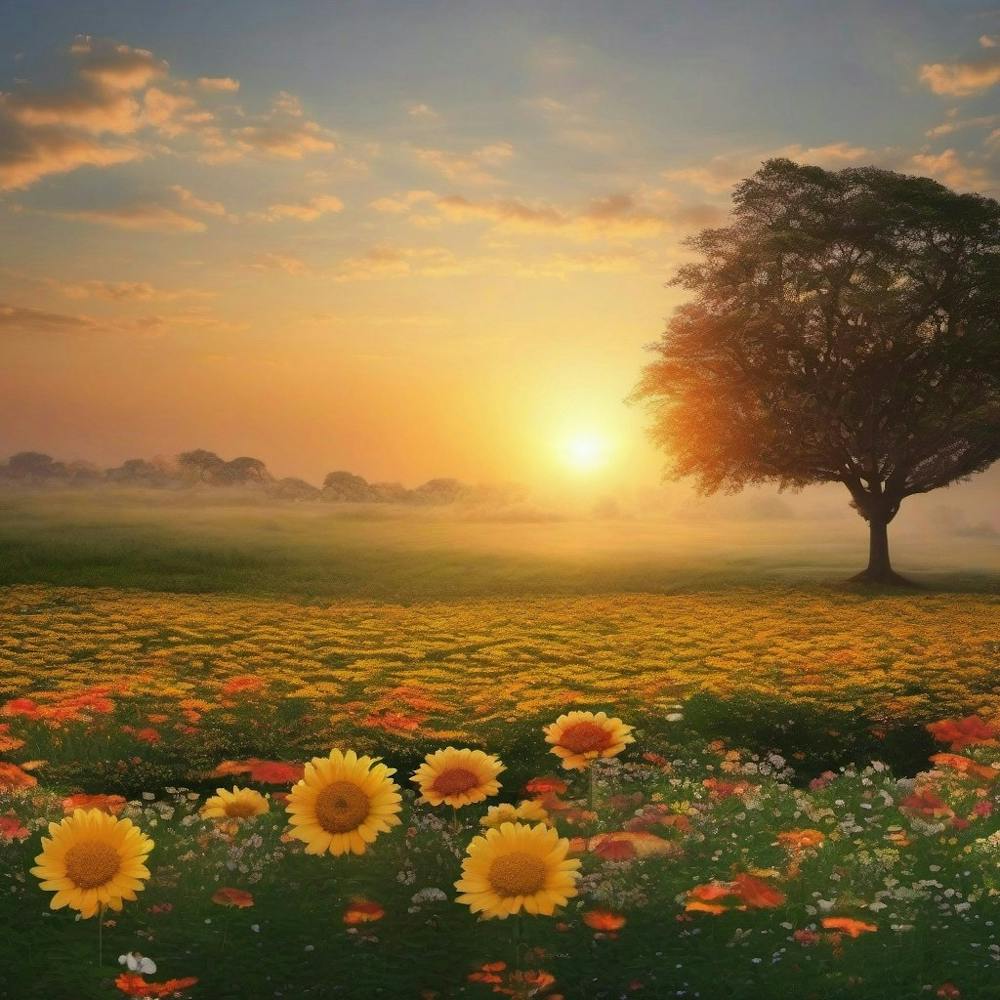 Sunflowers In The Field