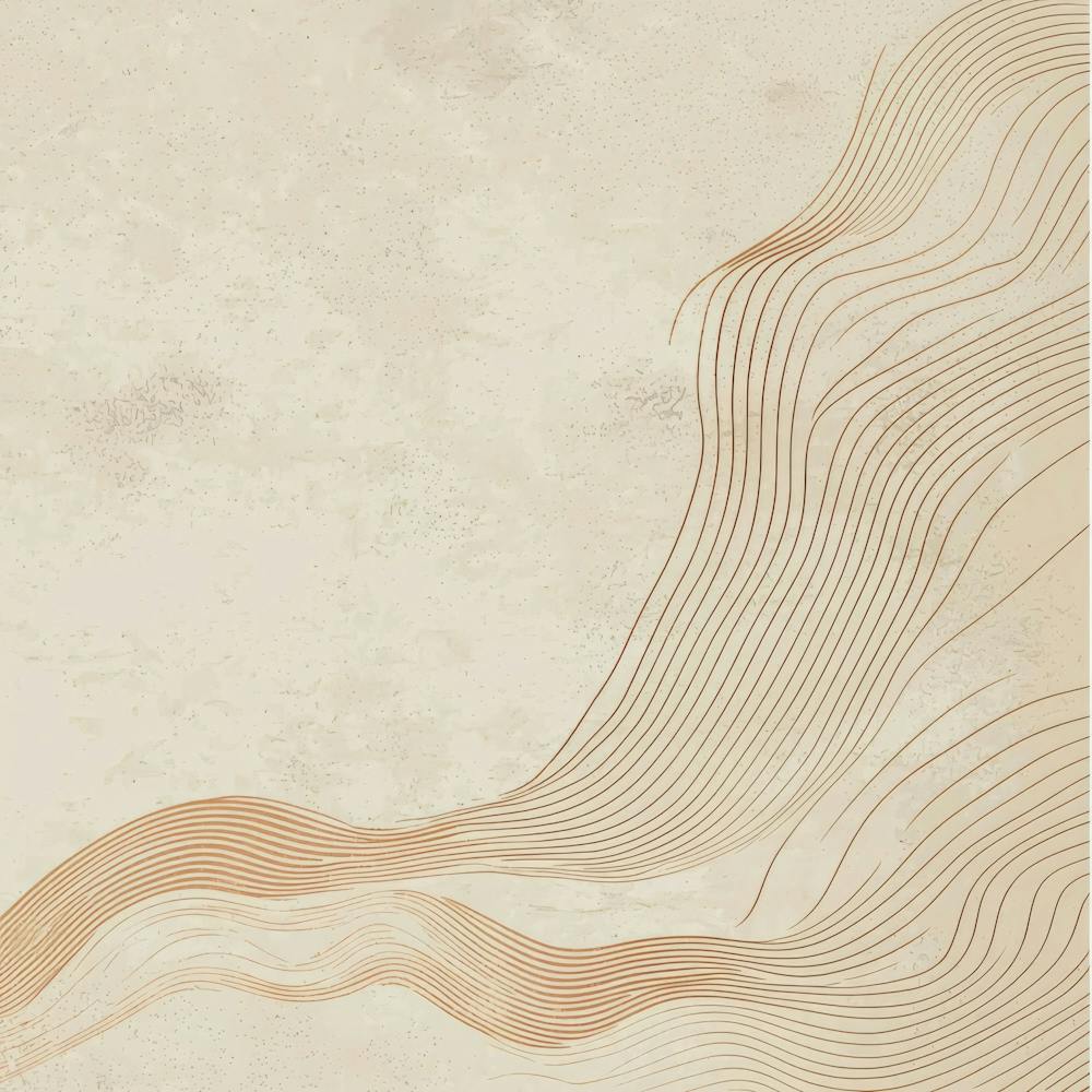 Beige Background With Waves