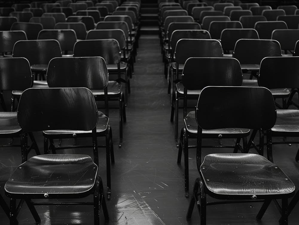 Empty Chairs In The Auditorium 1