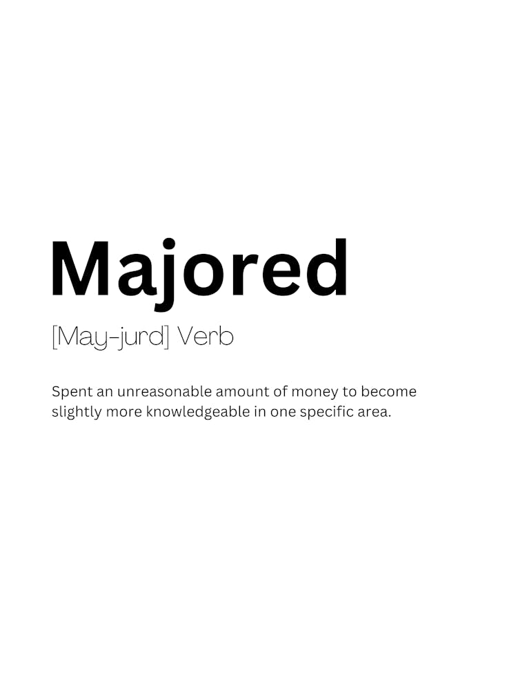 Majored Definition Meaning