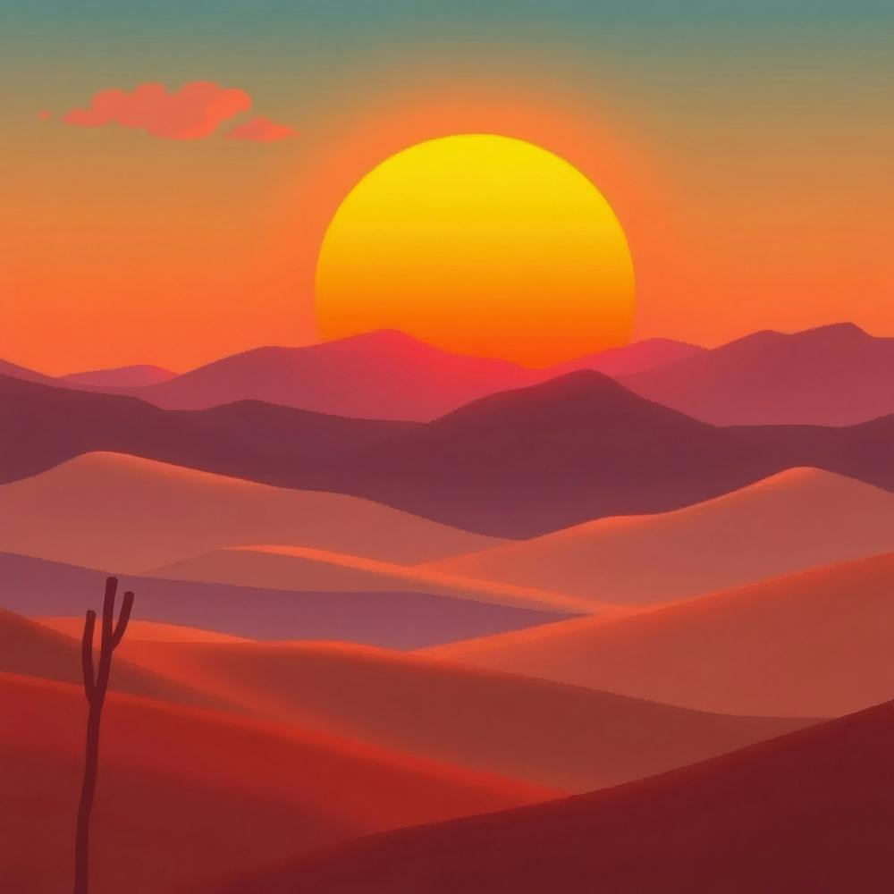 Sunset In The Desert 15