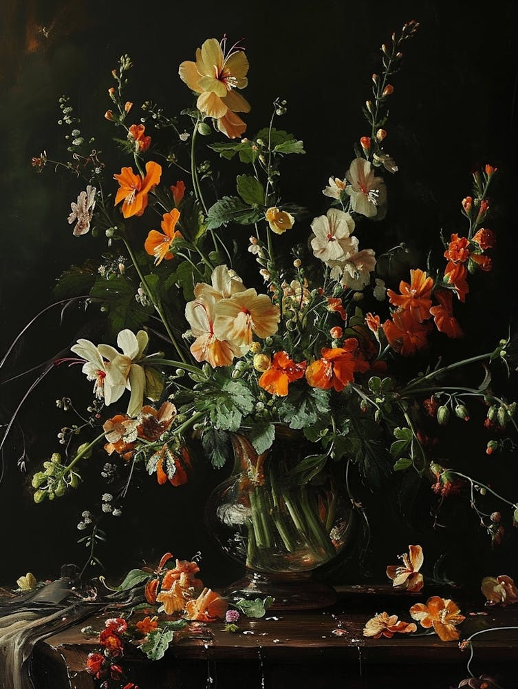 Baroque Floral Still Life Snapdragon 2