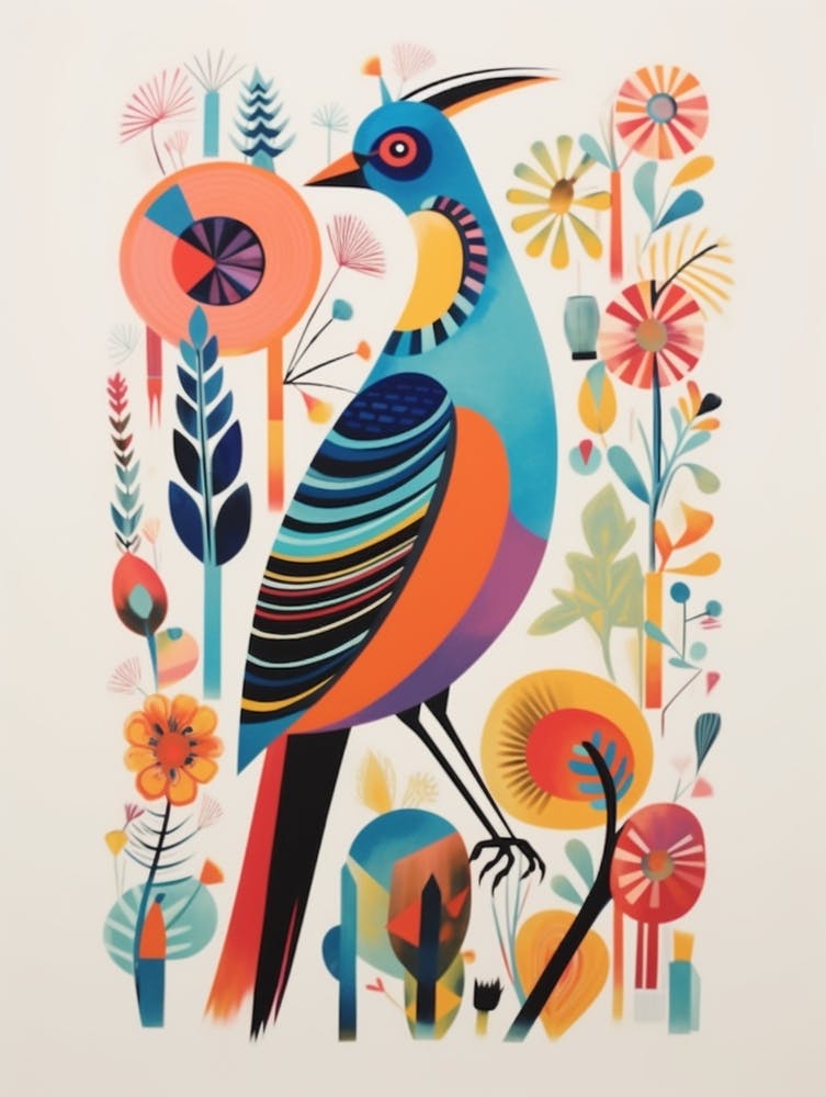 Colourful Scandi Bird Pheasant 1