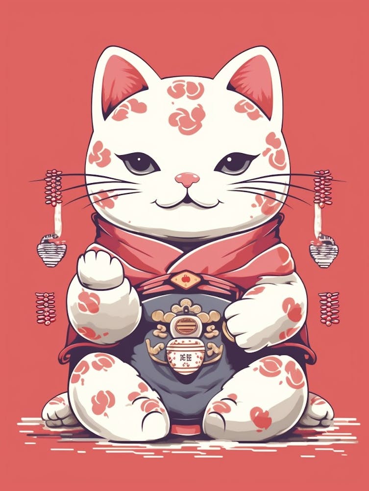 Maneki Neko Lucky Cat Japanese 1