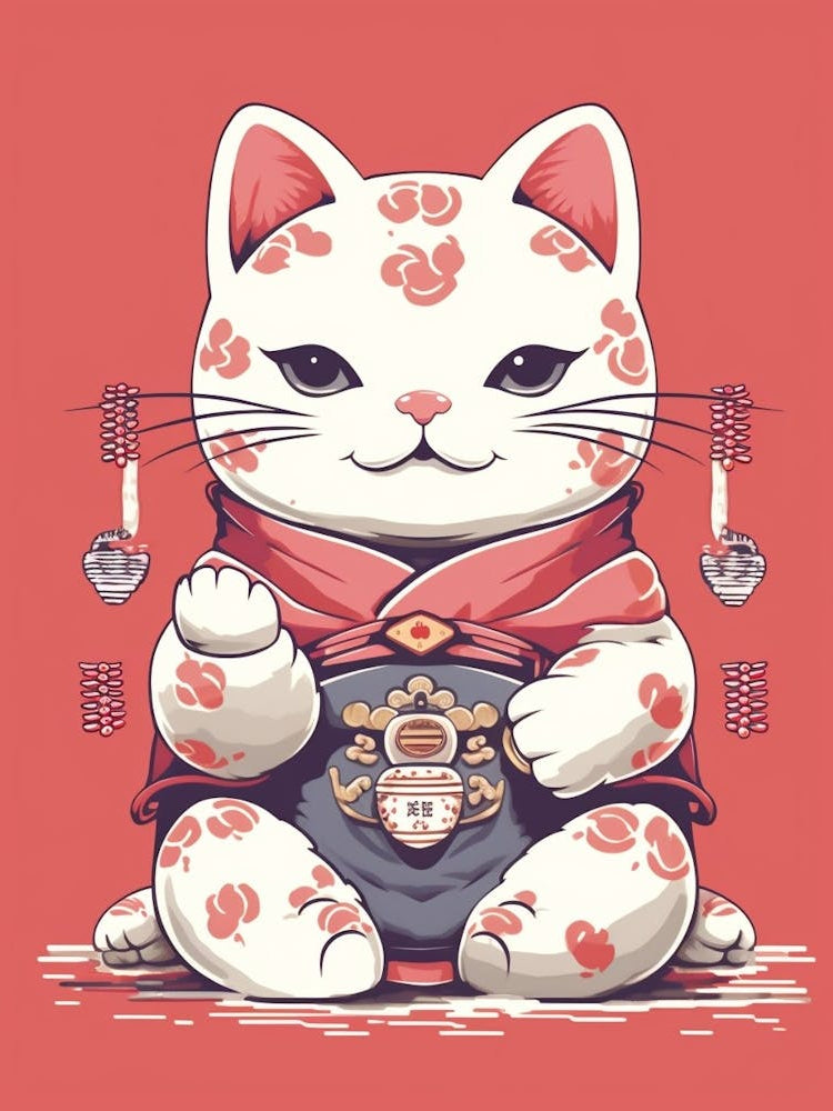 Maneki Neko Lucky Cat Japanese 1