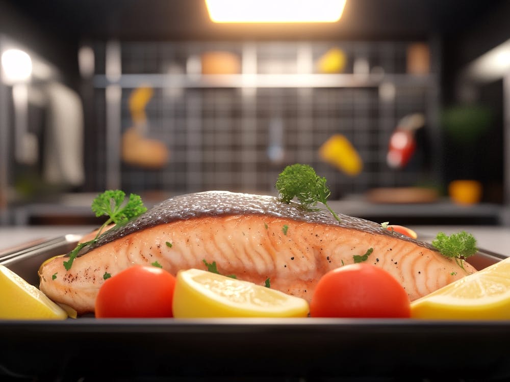 Salmon On A Plate