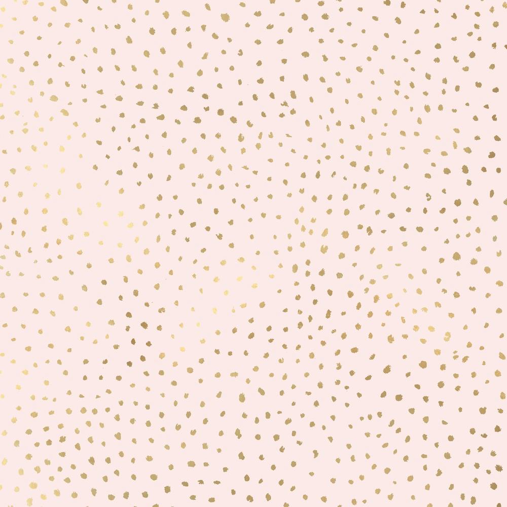 Dotted Gold And Pink Square