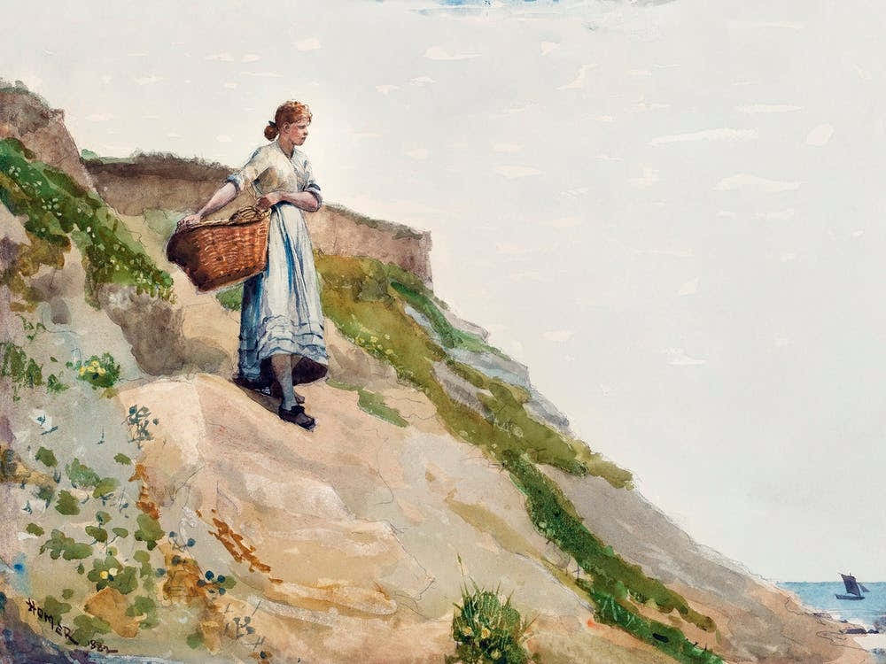 Girl Carrying A Basket (1882), Winslow Homer