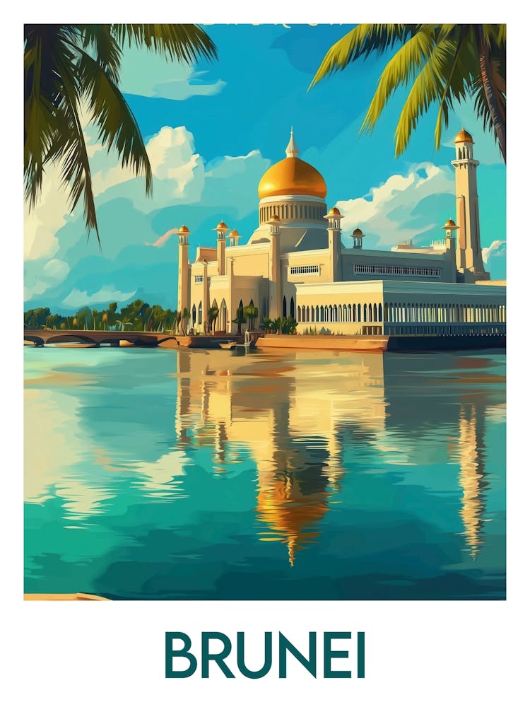 Affiche de voyage Brunei