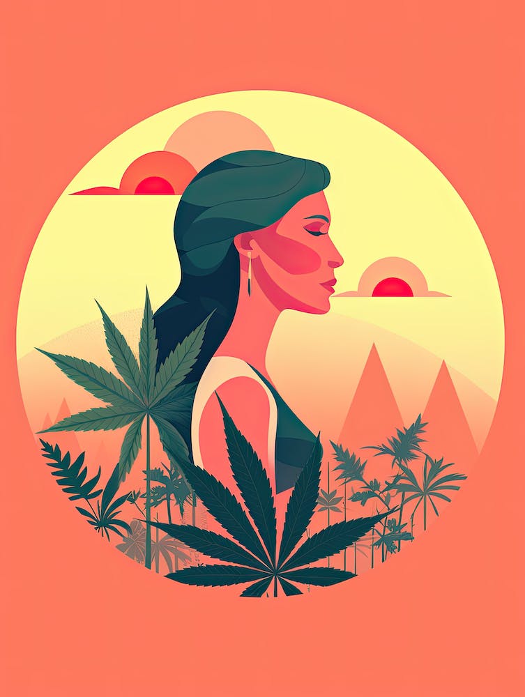 Beruhigender Cannabis Minimalismus