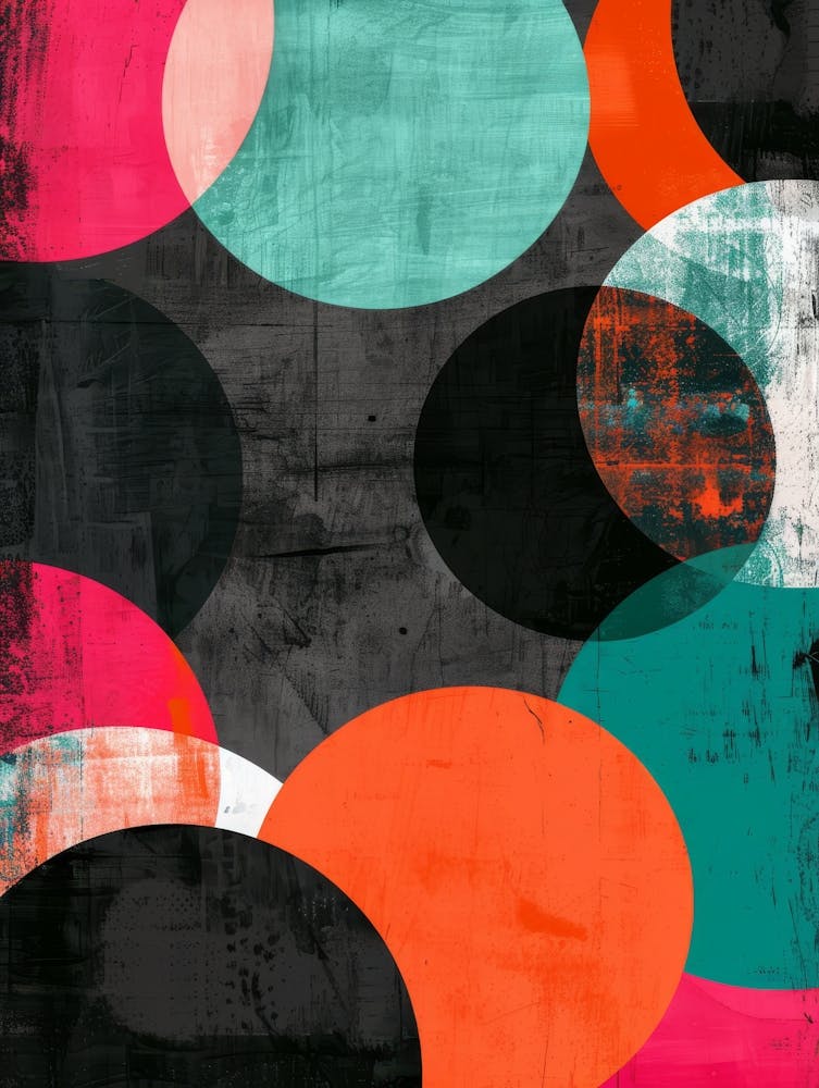 Abstract Circles Canvas Print 3