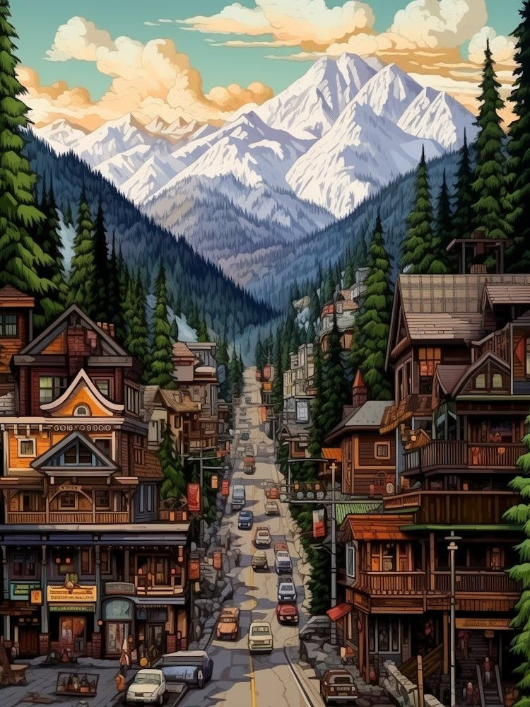 Leavenworth Washington Pointillism 7