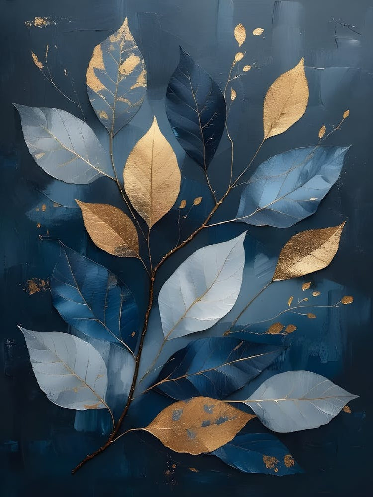Gold Leaf Canvas Print 1