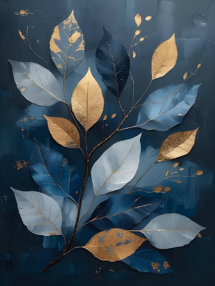 Gold Leaf Canvas Print 1