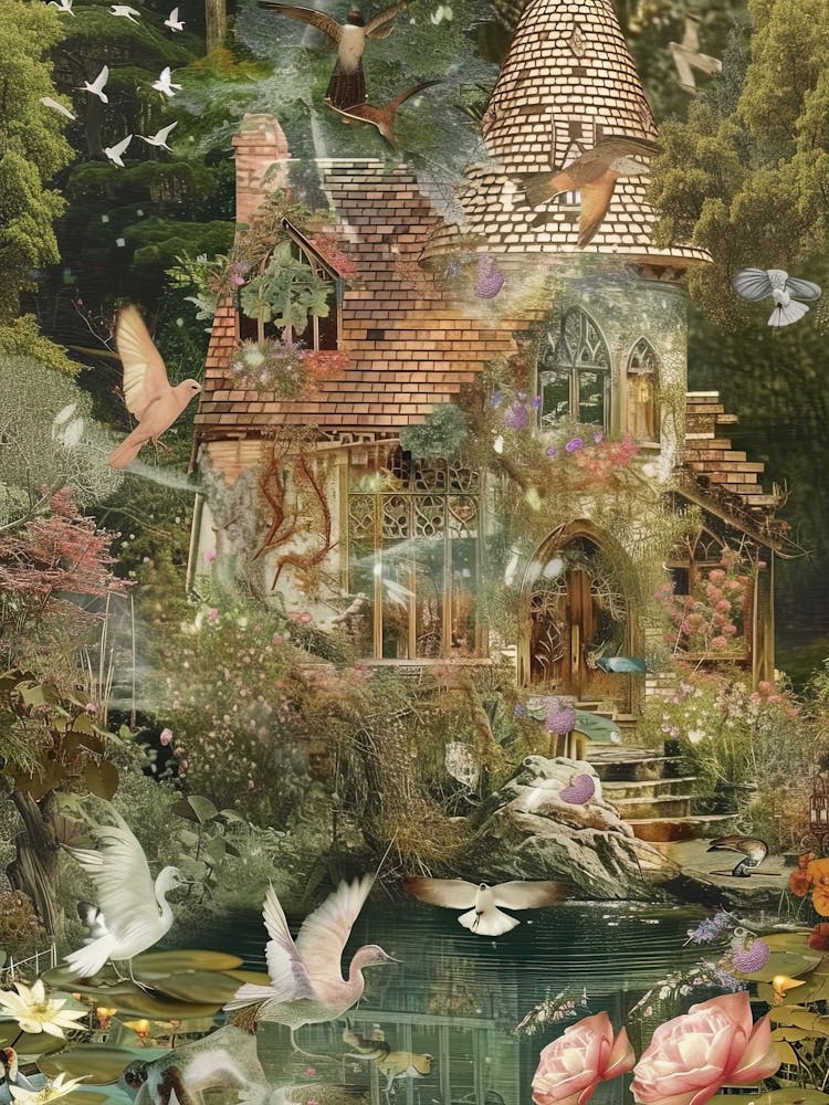 Fairytale Pond Scrapbook Collage 1