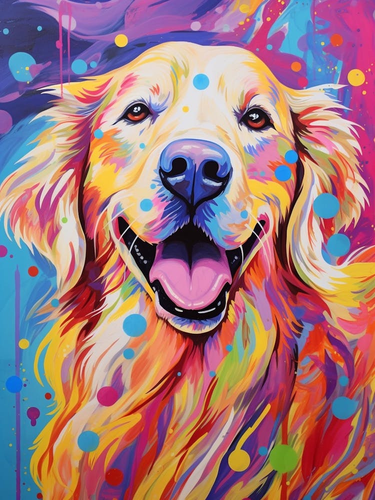 Pop Art Golden Retriever 4
