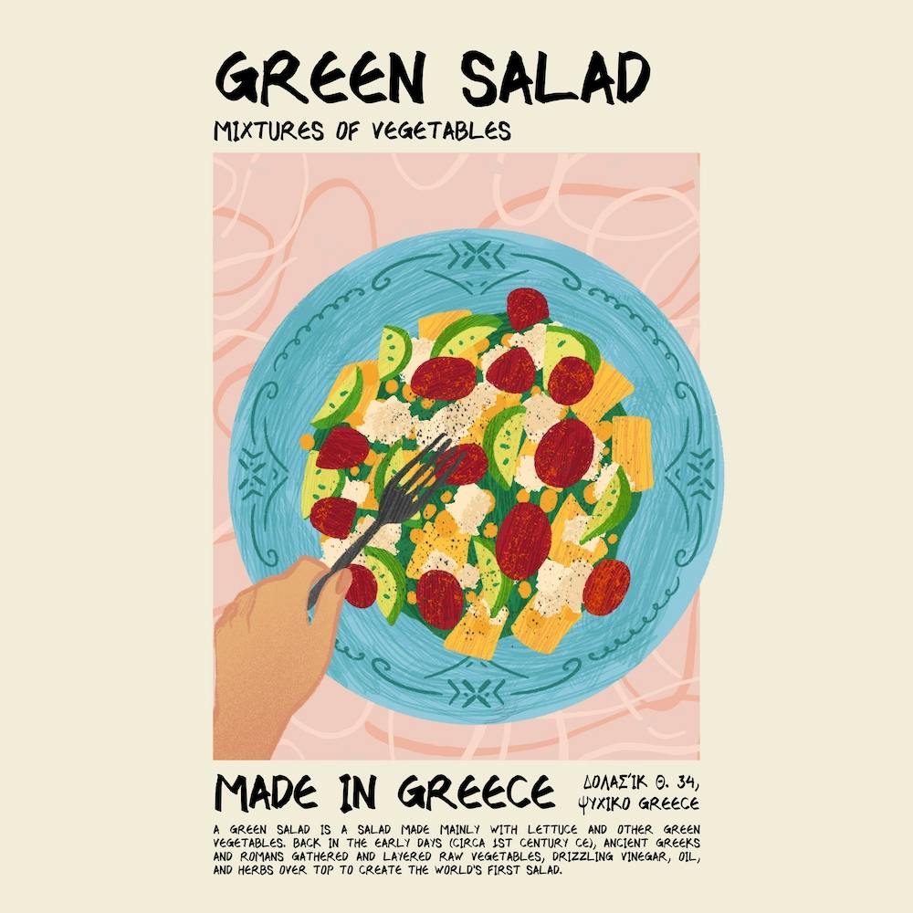 Green Salad Square