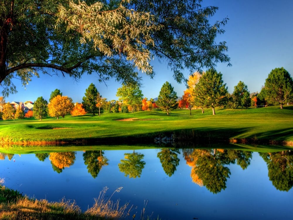Golfplatz Im Herbst