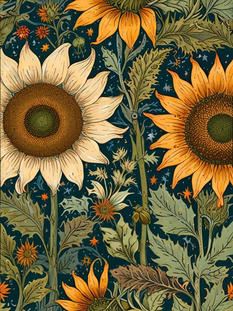 William Morris Sunflowers 8