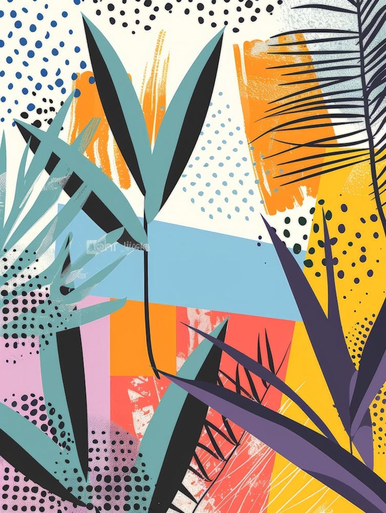 Abstract Tropical Leaves
